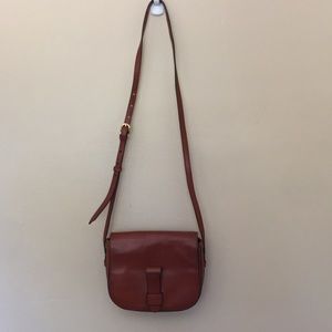 Banana Republic Tan Italian Leather Cross Body Purse